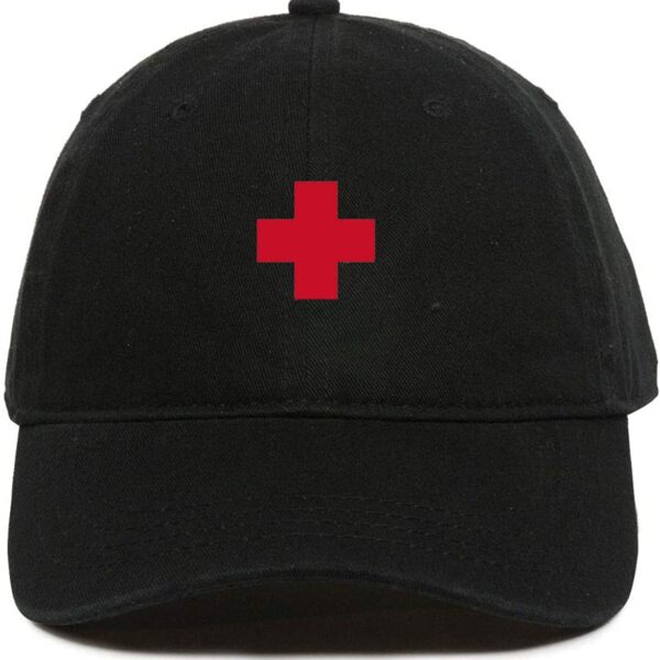 Lifeguard Baseball Cap Embroidered Dad Hat Cotton Adjustable Black