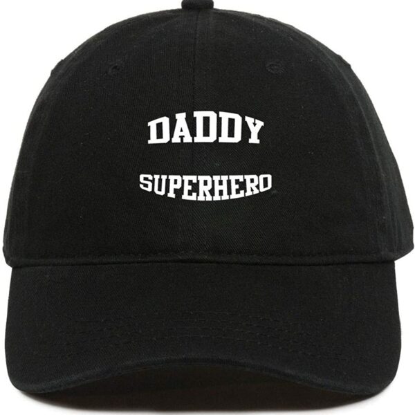 Dady Superhero Baseball Cap Embroidered Dad Hat Cotton Adjustable