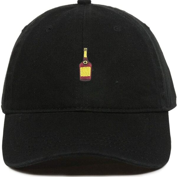 Henny Alcohol Bottle Baseball Cap Embroidered Dad Hat Cotton Adjustable Black